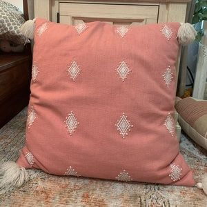 Light pink pillow